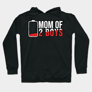 Mom of 2 boys Hoodie